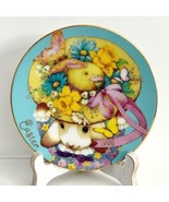 1995 Avon Porcelain 22K Gold Trim Decorative Plate 5&quot; w/Stand My Easter ... - $27.34 CAD