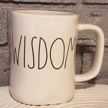 Rae Dunn &quot;WISDOM&quot; Ivory Colored Ceramic Coffee Mug Artisan Collection 20 oz. - £8.57 GBP
