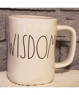 Rae Dunn &quot;WISDOM&quot; Ivory Colored Ceramic Coffee Mug Artisan Collection 20... - £8.62 GBP