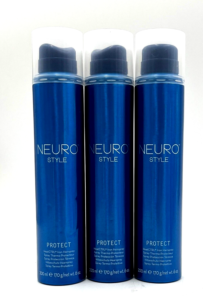 Paul Mitchell Neuro Style Protect HeatCTRL Iron Hairspray 6 oz-3 Pack - $66.23