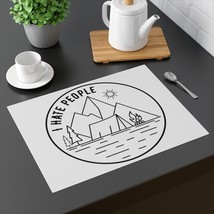 Camping Placemat, Tent in Nature Landscape, One-Size Cotton Printed Plac... - $22.66