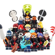 16pcs Naruto Series Sasuke Akatsuki Itachi Kisame Kakashi Obito Minifigures Toys - £27.51 GBP