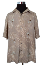 Joseph &amp; Feiss Silk Shirt Men&#39;s Size Large Hawaiian Aloha Tropical Island Casual - $20.79