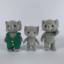 Calico Critters Sylvanian Families Elephant Family of 3 Set Lot - £15.75 GBP