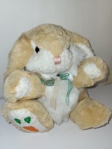 VTG MTY Int'l Beige  Plush Stuffed Bunny Rabbit Big Carrot Feet Floppy Ears - $22.77
