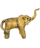 Elephant Figurine Crushed Oyster Shells Sculpture With Trunk Up Philippi... - $33.28 CAD