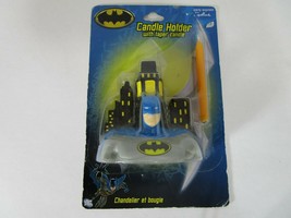 Batman Candle Holder with Taper Candle by Party Express From Hallmark New - $4.94