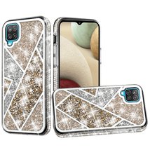 Rhombus Bling Glitter Diamond Case Cover for Samsung A42 GOLD - £6.02 GBP