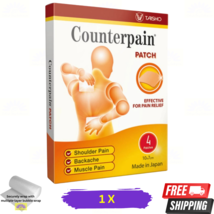 1 X Counterpain Pain Relief Patch (Normal) 4 Patches Soothes Joint Muscu... - $16.90