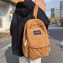 Student Corduroy Backpacks, Vintage Backpacks,Large Capacity Backpacks, ... - £23.97 GBP