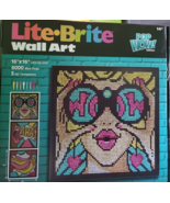 Lite-Brite Wall Art POP Wow - 16&quot; x 16&quot; Screen, 6,000 Mini Pegs, 3 HD De... - £113.80 GBP