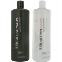 Sebastian Volupt Volume Boosting Shampoo &amp; Conditioner 33.8 oz Duo &amp; 2 Pumps - £33.64 GBP+