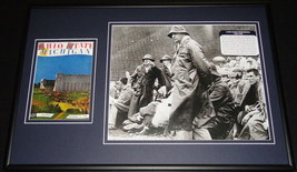 Bennie Oosterbaan Last Game Framed Repro Program Cover &amp; Photo Display Michigan - £54.75 GBP