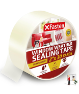 Xfasten Transparent Window Weather Sealing Tape, 2-Inch X 30 Yards (50.8... - £10.08 GBP