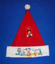 **Brand New** Walt Disney Mickey Mouse Goofy Pluto Donald Christmas Hat With Tag - £4.78 GBP