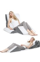 Forias 4 Piece Wedge Pillow Set Adjustable Wedge Pillow For After Surgery - £74.00 GBP