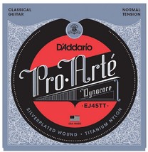 D&#39;Addario EJ45TT-3D Pro-Art Dynacore Classical Titanium Trebles Normal - £52.74 GBP