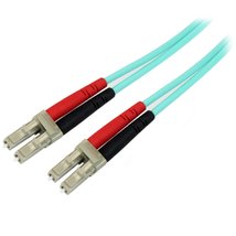 StarTech.com 3m (10ft) LC/UPC OM4 Multimode Fiber Optic Cable, 50/125, 100G, Low - $27.51