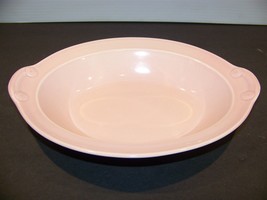 Lu-Ray Pastels 9&quot; Pink Vegetable Dish LuRay - £21.22 GBP