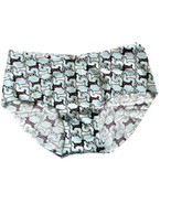 VICTORIA&#39;S SECRET PINK Blue All Over DOG NO SHOW Hiphugger  PANTy Medium - $14.10 CAD