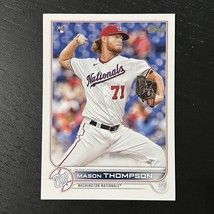 2022 Topps Series 1 Baseball Mason Thompson Base RC #38 Washington Nationals - £1.54 GBP