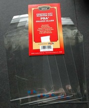 5 Loose Cardboard Gold Perfect Fit Sleeves for PSA Graded Slabs - £1.25 GBP