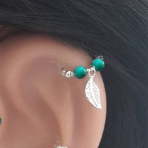 Turquoise Cartilage Earring Cartilage Hoop Earrings TinyTurquoise - £8.39 GBP