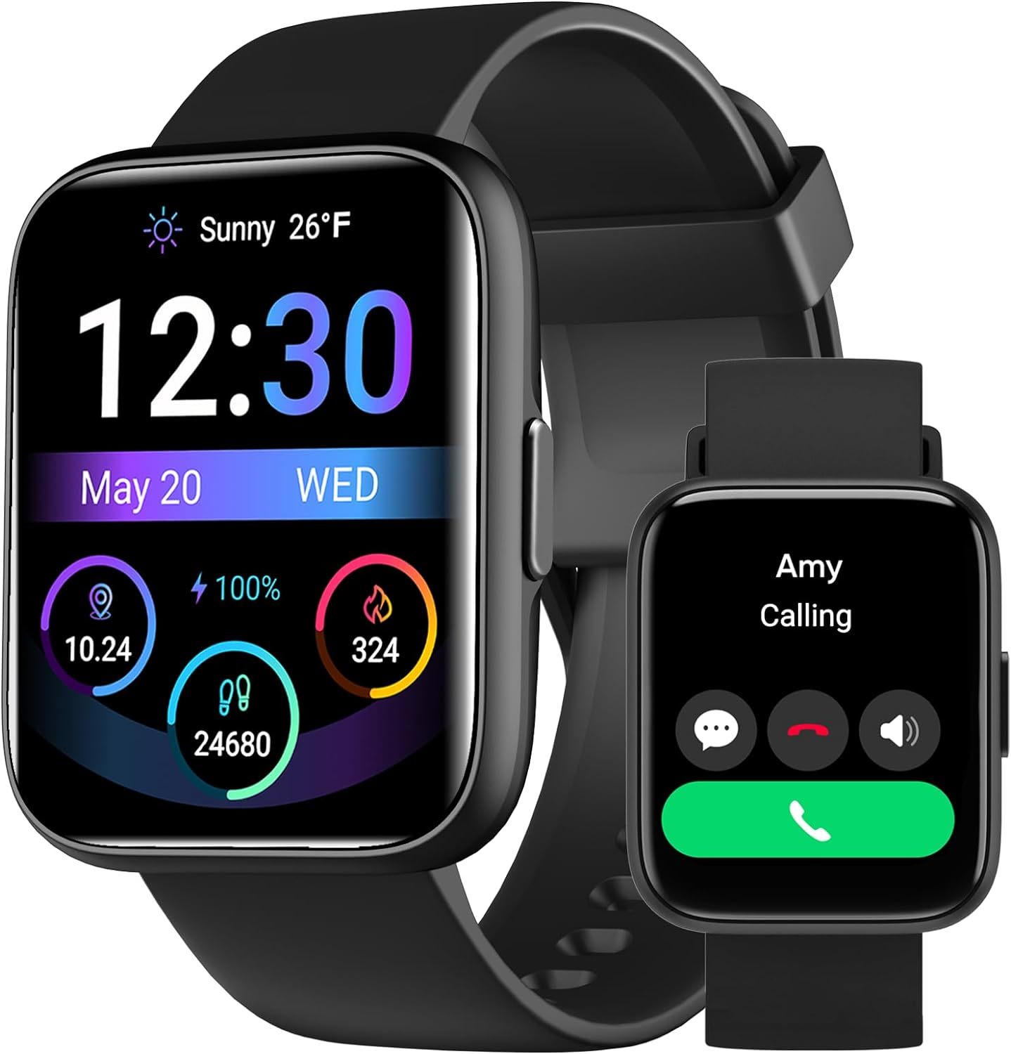 Smart Watch for Men Women Compatible with iPhone Samsung Android Phone 1.83" sq - $59.99