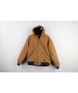 Vtg Y2K Streetwear Boys XL Distressed Quilted Canvas Hooded Jacket Duck ... - $956.02 MXN
