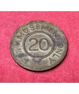 FOR Amusement ONLY 20 Cent NO REFUND NO RETURN VINTAGE ARCADE TOKEN COIN - $8.86