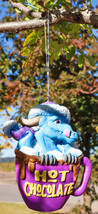Ruth Thompson Blue Dragon in Hot Chocolate Cup Christmas Tree Hanging Or... - £11.77 GBP