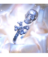 HAUNTED RING SKULL OF VEILED DOMINIONSECRET SOCEITY HIGHEST LIGHT MAGICK  - $779.77