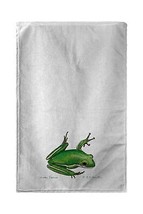Betsy Drake Green Treefrog Kitchen Towel - £23.48 GBP