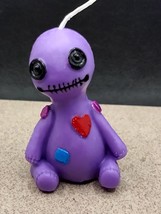 Purple Voodoo Doll Birthday Candle Cake Topper 3 Inch Tall - $20.44 CAD
