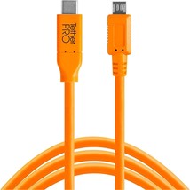 Tether Tools TetherPro USB-C to 2.0 Micro-B 5-Pin Cable | for Fast Transfer and  - £59.25 GBP