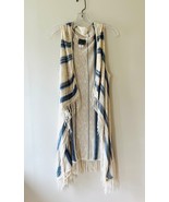 XL Sweet Sinful Boho Chic Open Knit Cardigan Cover Up Fringe - $16.88 CAD