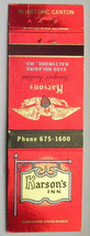 Karson&#39;s Inn - Baltimore, Maryland Restaurant 20 Strike Matchbook Cover MD Map - $1.75