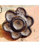 Rustic Brown Cast Iron Flower Cabinet Knobs Drawer Pulls Closet Doors Se... - $9.74