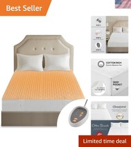 Deep Pocket Full Heated Mattress Pad - Machine Washable with Dual-Zone C... - $82.49