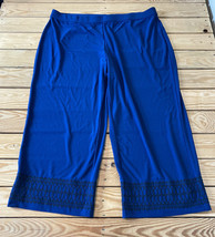 dennis basso NWOT women’s pull on Capri pants size XL blue L5 - £17.45 GBP