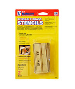 Stencil Set-Numbers 2&quot; Brass 15Pcs. - £17.20 GBP