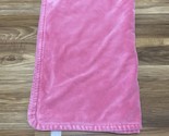 Pottery Barn Kids Chamois Pink Velour Plush Crib Baby Stroller Blanket 2... - $21.84
