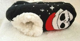 Disney Nightmare Before Christmas Slipper Socks Kids Size 4-10 Faux Fur No Slip - £10.35 GBP