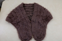 Vintage Knit Mohair Wool Blend Shawl, Cape, Wrap, Scarf, Shrug, Stole, Bolero - £25.81 GBP