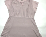 H&amp;M Dress Womens Size XXL Chiffon Blush Pink Side Zip - $15.88