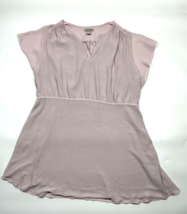 H&amp;M Dress Womens Size XXL Chiffon Blush Pink Side Zip - $15.88