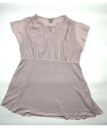 H&amp;M Dress Womens Size XXL Chiffon Blush Pink Side Zip - £12.49 GBP