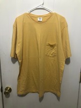 Old Navy Clothing Co Vintange Cotton Single Stitch T Shirt Yellow Men&#39;s XXL 2XL - £10.11 GBP