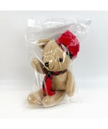NEW Vtg Avon Christmas Holiday Brown Teddy Bear Plush Stuffed Animal Hat... - $189.88 MXN