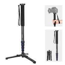 Extendable Camera Monopod Aluminum Alloy With Tripod Support Base, 5-Section 20- - £73.53 GBP